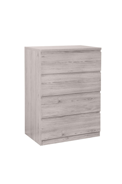 Jupiter 4 Drawer Chest Grey Oak – Julian Bowen