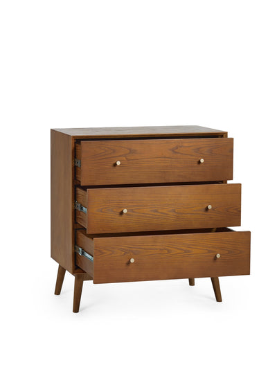 Lowry 3 Drawer Chest – Julian Bowen, view 2