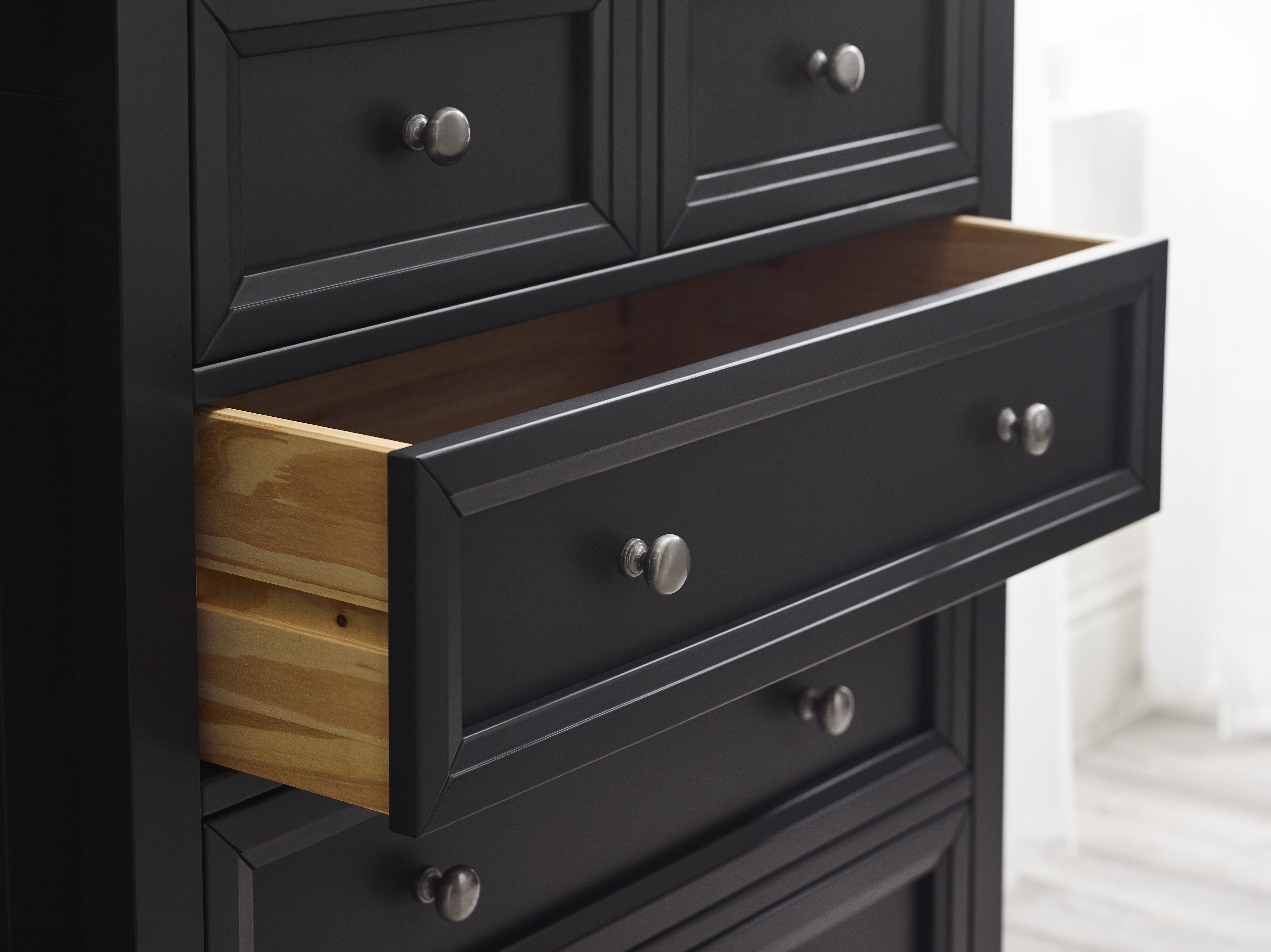 Maine 3+2 Drawer Chest - Anthracite – Julian Bowen, view 5