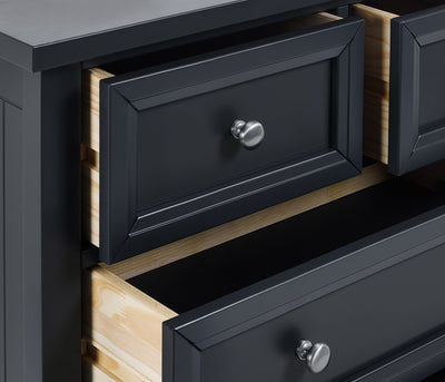 Maine 3+2 Drawer Chest - Anthracite – Julian Bowen, view 7