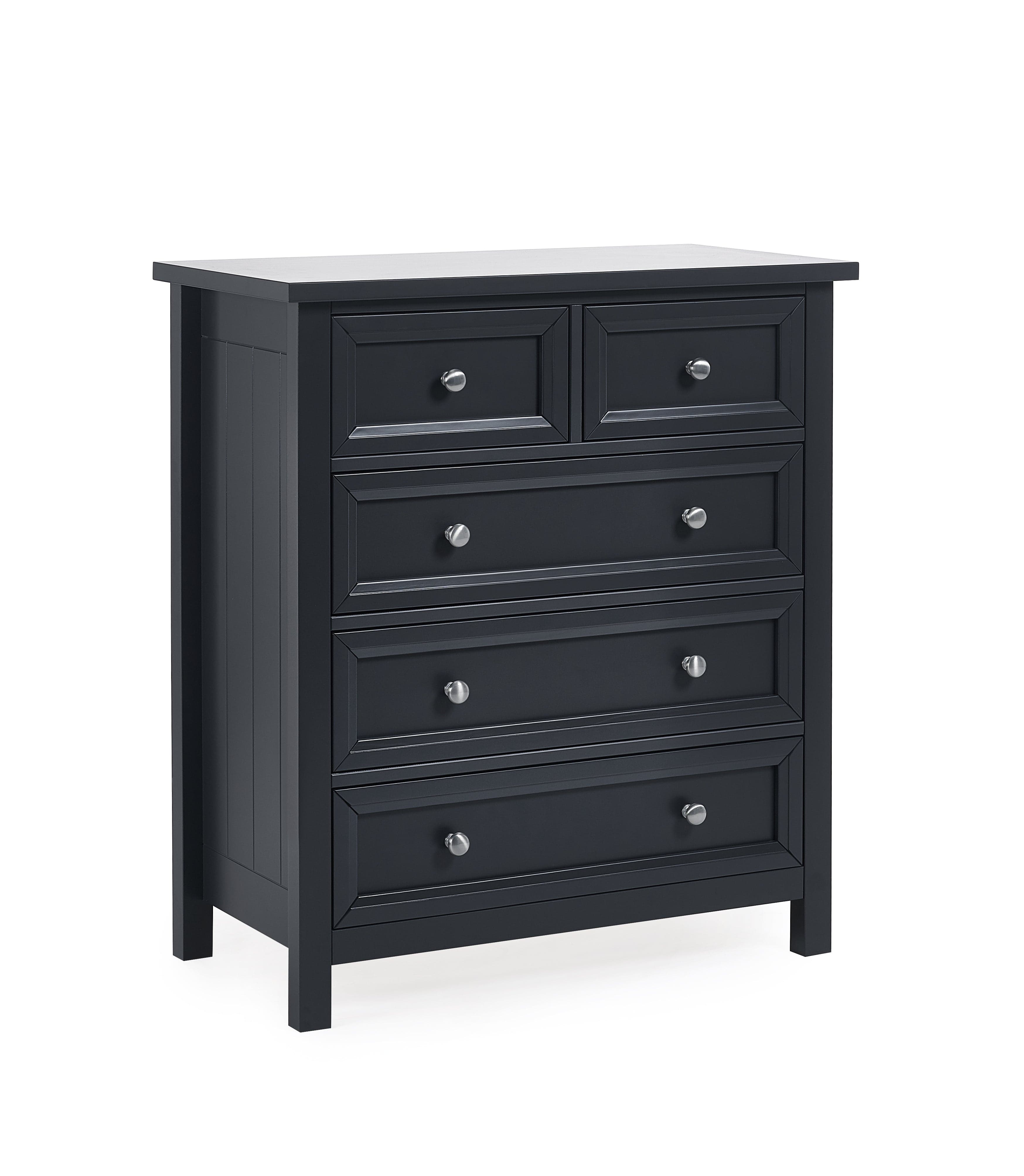 Maine 3+2 Drawer Chest - Anthracite – Julian Bowen