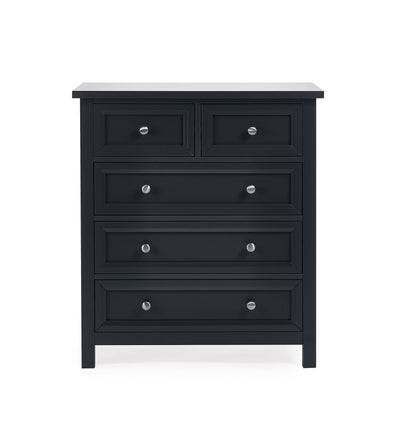 Maine 3+2 Drawer Chest - Anthracite – Julian Bowen, view 4