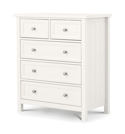 Maine 3+2 Drawer Chest - Surf White – Julian Bowen