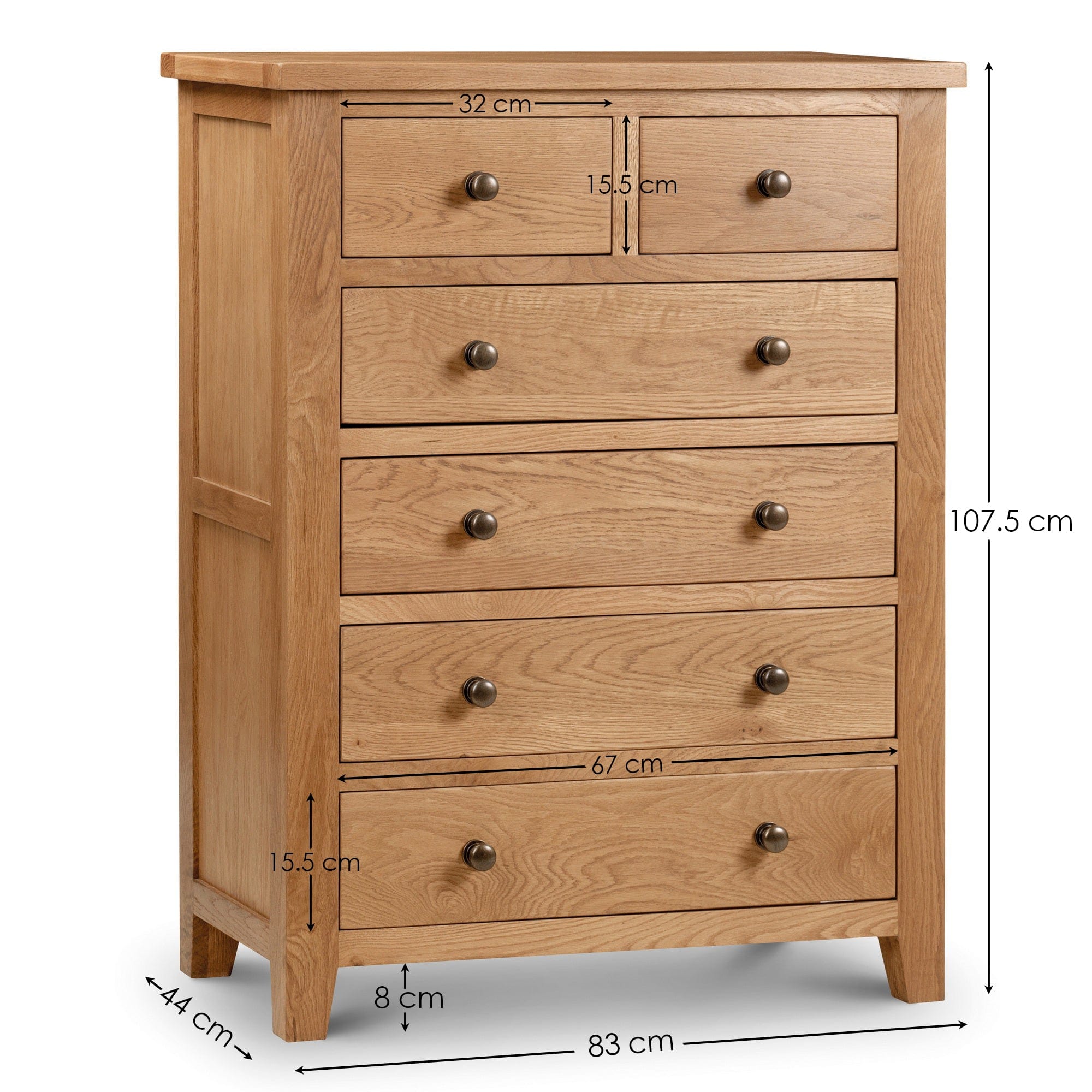 Marlborough 4+2 Drawer Chest Ass – Julian Bowen, view 4