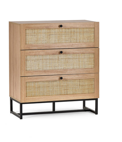 Padstow 3 Drawer Chest - Oak – Julian Bowen