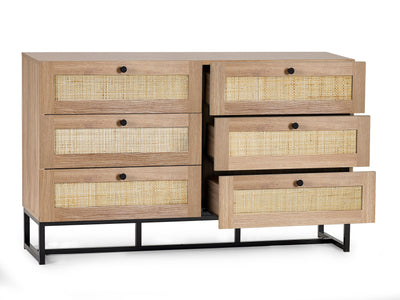 Padstow 6 Drawer Chest - Oak – Julian Bowen