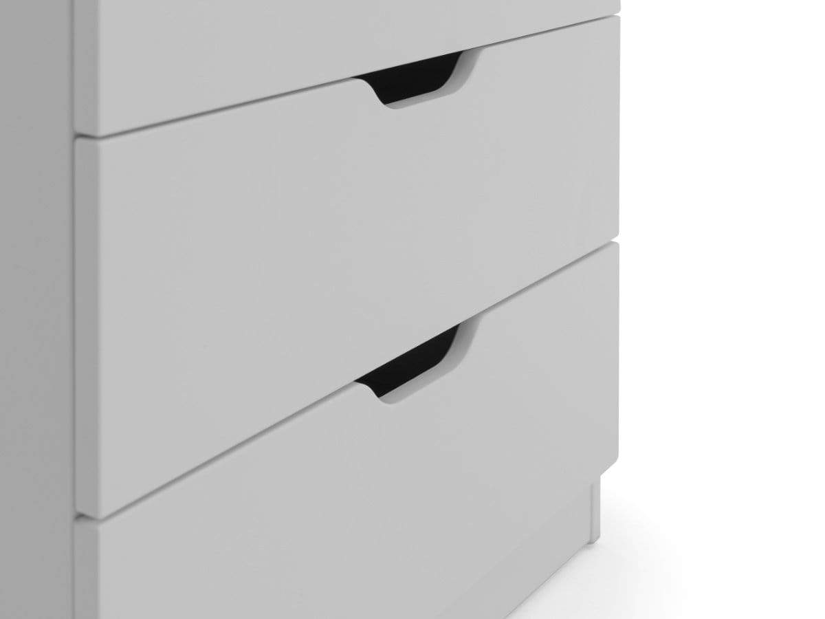 Julian Bowen CHEST OF DRAWERS Pluto 4 Drawer Chest - Dove Grey Bed Kings
