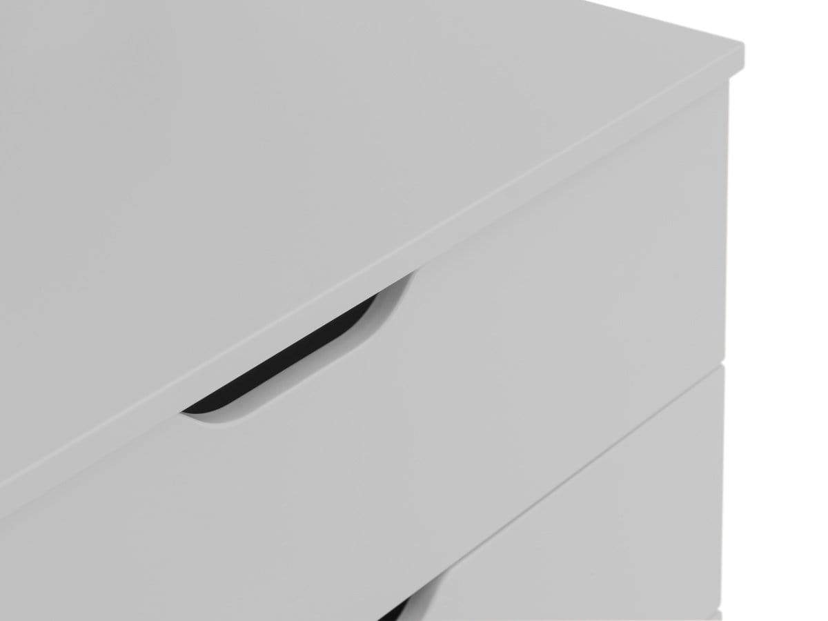 Julian Bowen CHEST OF DRAWERS Pluto 4 Drawer Chest - Dove Grey Bed Kings