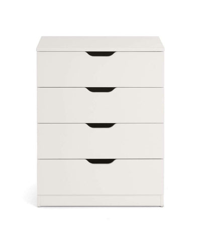Julian Bowen CHEST OF DRAWERS Pluto 4 Drawer Chest Stone White Bed Kings