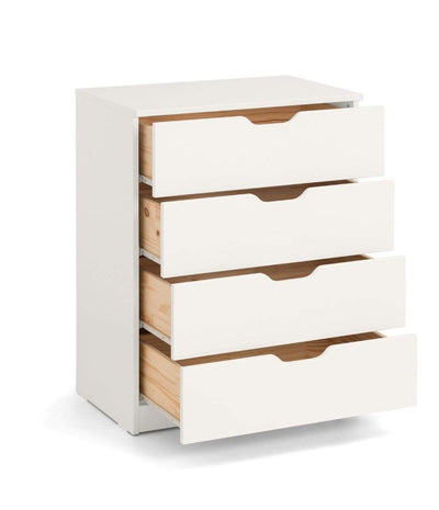 Julian Bowen CHEST OF DRAWERS Pluto 4 Drawer Chest Stone White Bed Kings