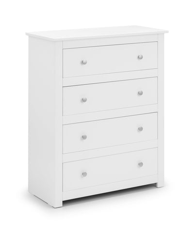 Radley 4 Drawer Chest - Surf White – Julian Bowen