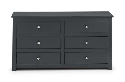 Radley 6 Drawer Chest - Anthracite – Julian Bowen, view 3