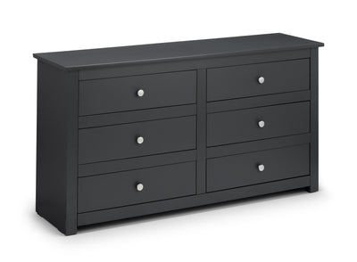 Radley 6 Drawer Chest - Anthracite – Julian Bowen