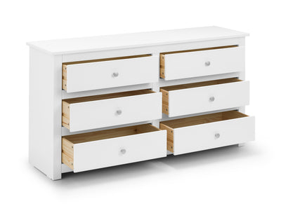 Radley 6 Drawer Chest - Surf White – Julian Bowen, view 2