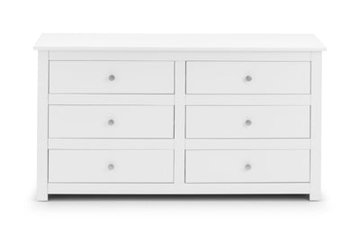 Radley 6 Drawer Chest - Surf White – Julian Bowen, view 3