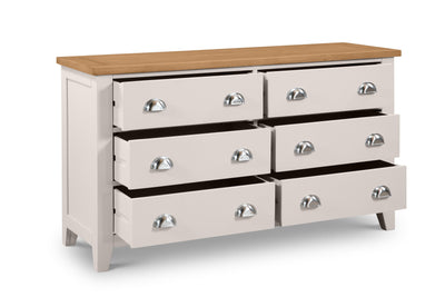 Richmond 6 Drawer Wide Chest – Julian Bowen, view 2