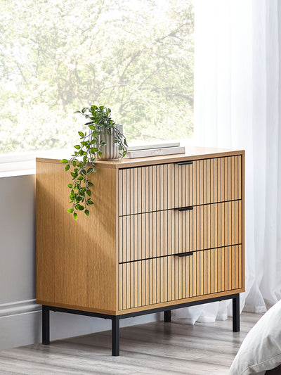 Sia 3 Drawer Chest – Julian Bowen, view 2