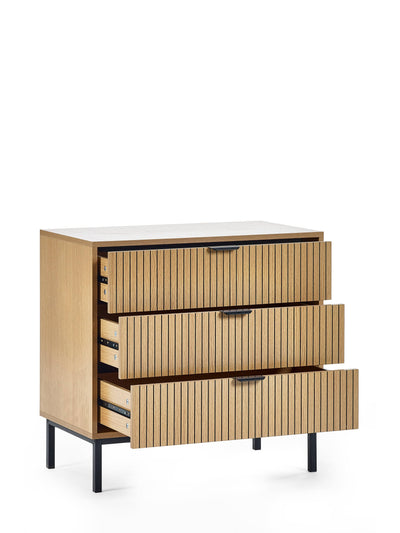 Sia 3 Drawer Chest – Julian Bowen, view 4