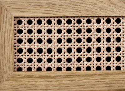 Sydney 3 Drawer Chest - Rattan Effect – Julian Bowen, view 7