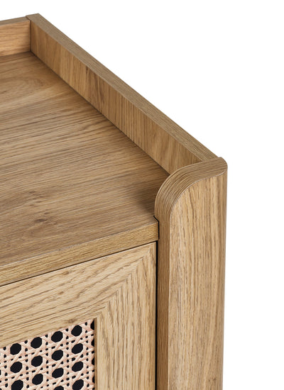 Sydney 3 Drawer Chest - Rattan Effect – Julian Bowen, view 5