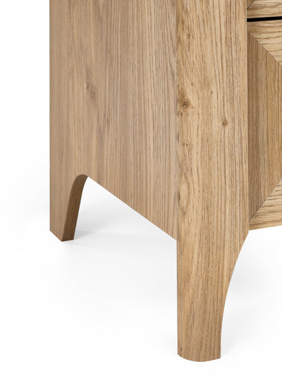 Sydney 3 Drawer Chest - Rattan Effect – Julian Bowen, view 6