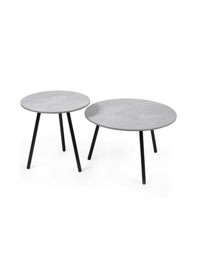 Casper Set of Side Tables Grey – Julian Bowen