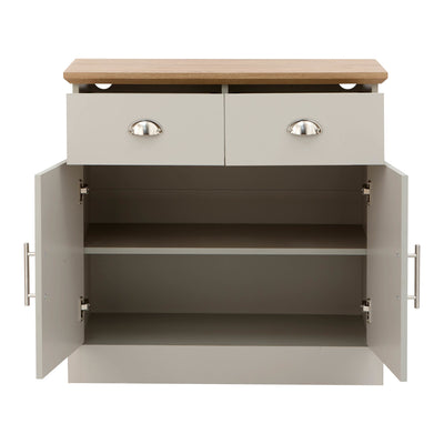 Kendal Compact Sideboard – Grey & Oak