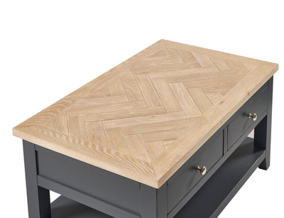 Bordeaux Coffee Table Dark Grey – Julian Bowen, view 6