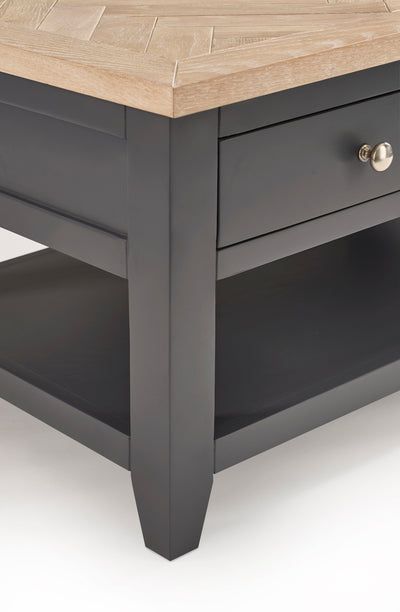 Bordeaux Coffee Table Dark Grey – Julian Bowen, view 5