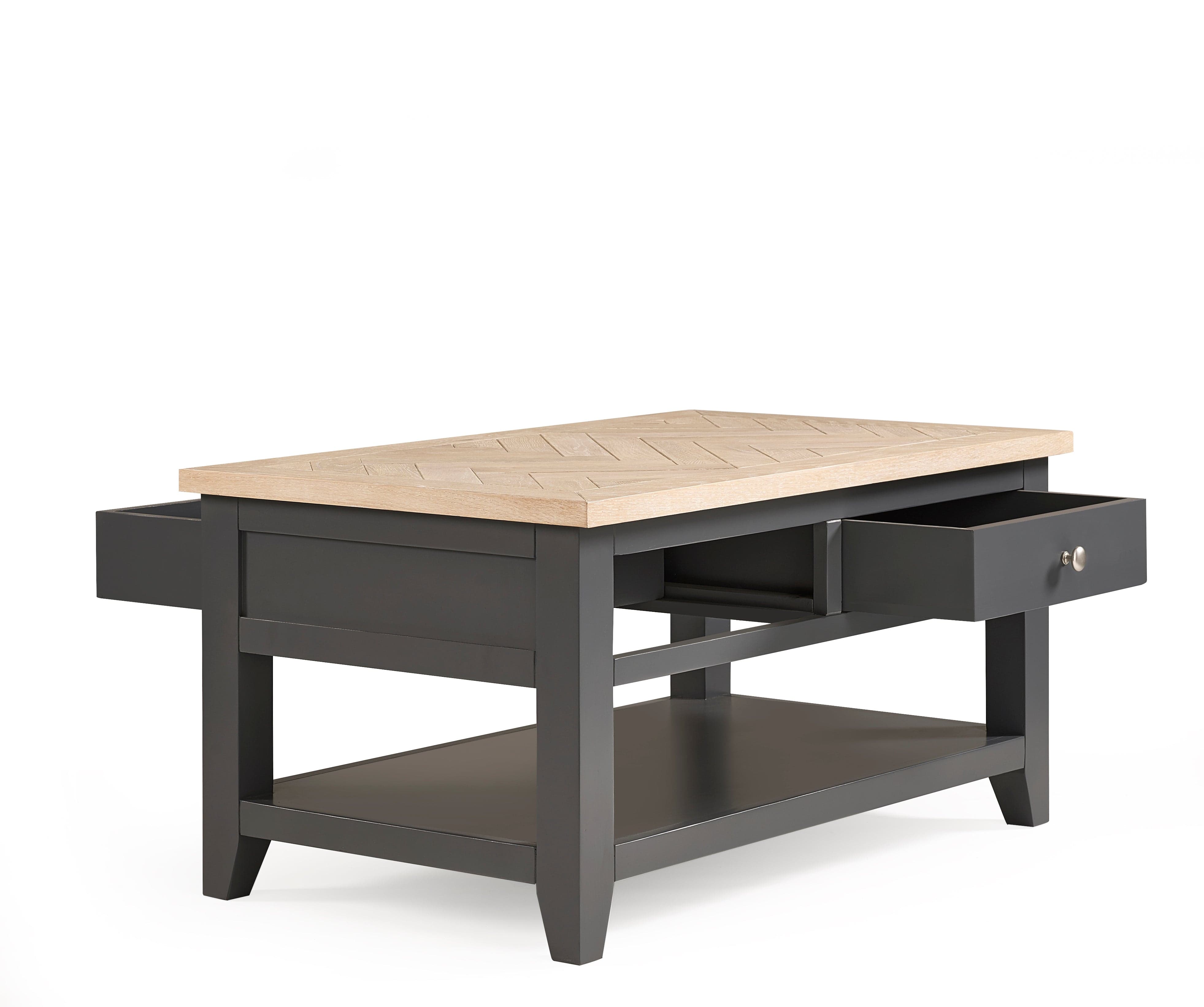 Bordeaux Coffee Table Dark Grey – Julian Bowen, view 3