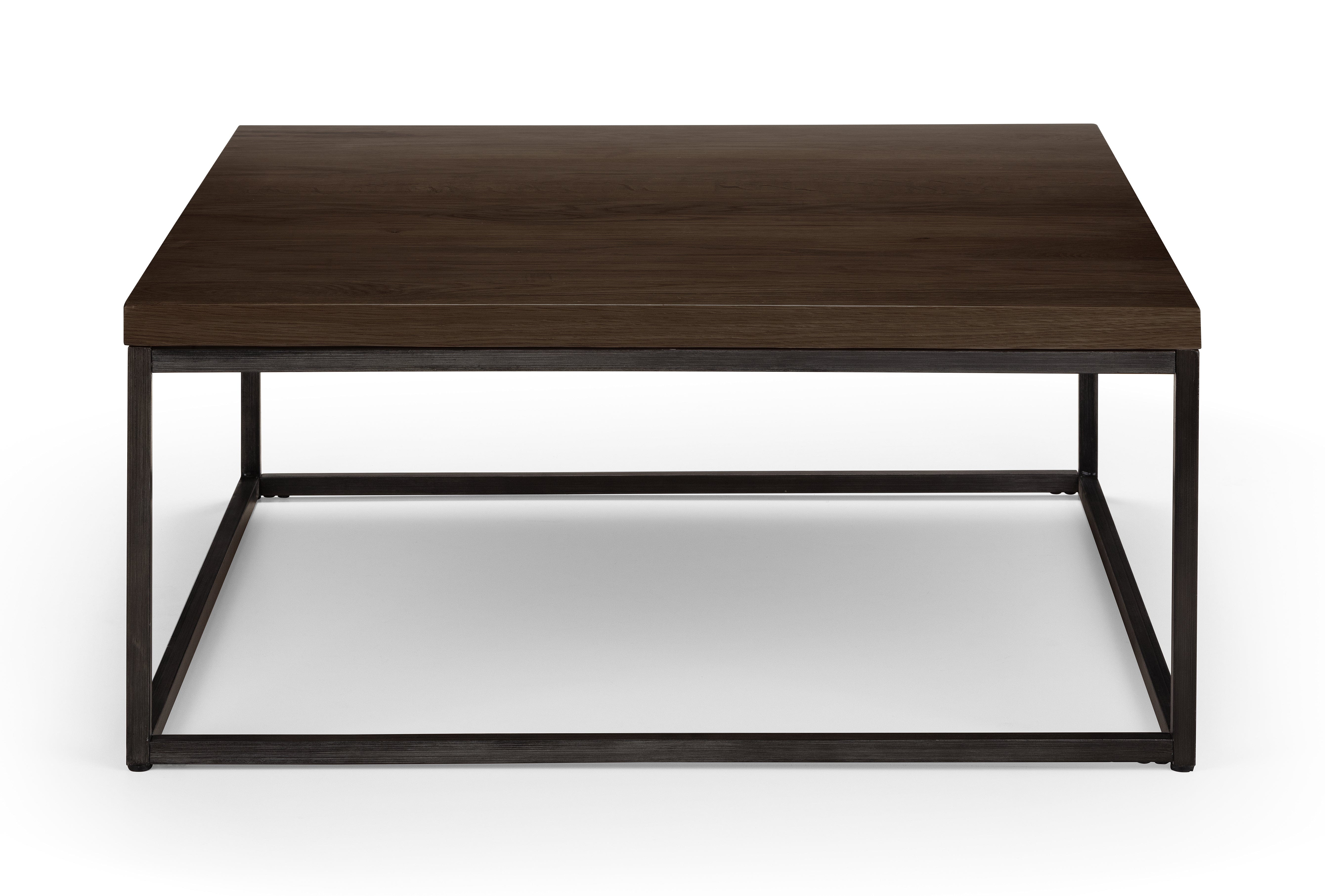Brooklyn Square Oak Coffee Table Dark Oak – Julian Bowen, view 2