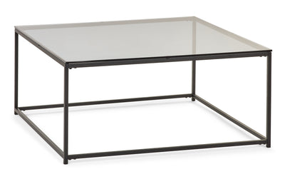 Chicago Square Coffee Table Smoked Glass – Julian Bowen