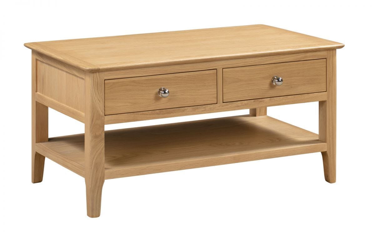 Cotswold Coffee Table With 2 Drawers – Julian Bowen