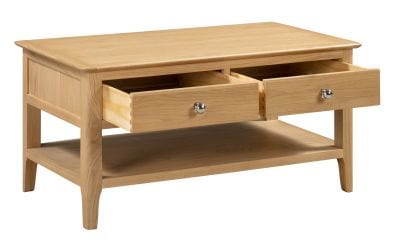 Cotswold Coffee Table With 2 Drawers – Julian Bowen, view 3