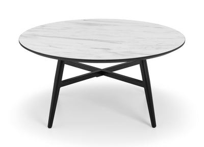 Firenze Marble Effect Coffee Table – Julian Bowen, view 3