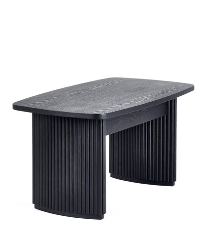 Louis Fluted Compact Coffee Table - Black – Julian Bowen, view 3
