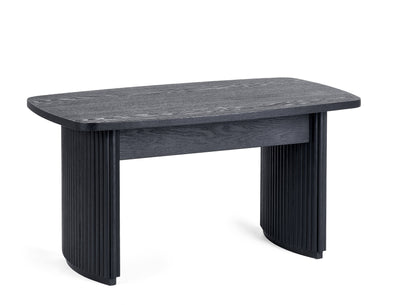 Louis Fluted Compact Coffee Table - Black – Julian Bowen