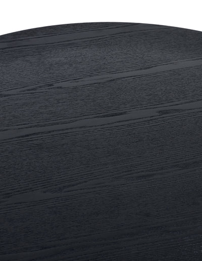 Louis Fluted Round Coffee Table - Black – Julian Bowen, view 5