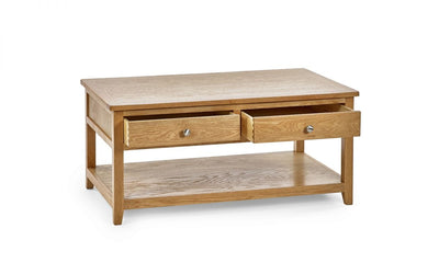 Mallory Coffee Table With 2 Drawers – Julian Bowen, view 2