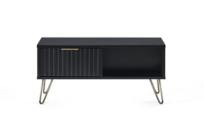 Julian Bowen Coffee Table Murano Coffee Table - Matt Black Bed Kings