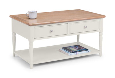 Provence 2 Drawer Coffee Table – Julian Bowen, view 3