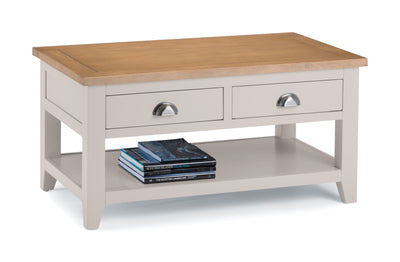 Richmond Coffee Table With 2 Drawers – Julian Bowen, view 3