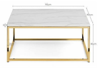Scala Gold Coffee Table – Julian Bowen, view 3