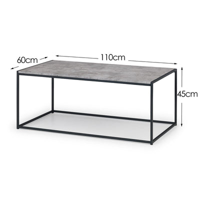 Staten Concrete Coffee Table – Julian Bowen, view 5