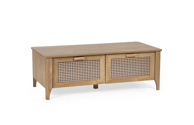 Sydney 2 Drawer Coffee Table - Rattan Effect – Julian Bowen