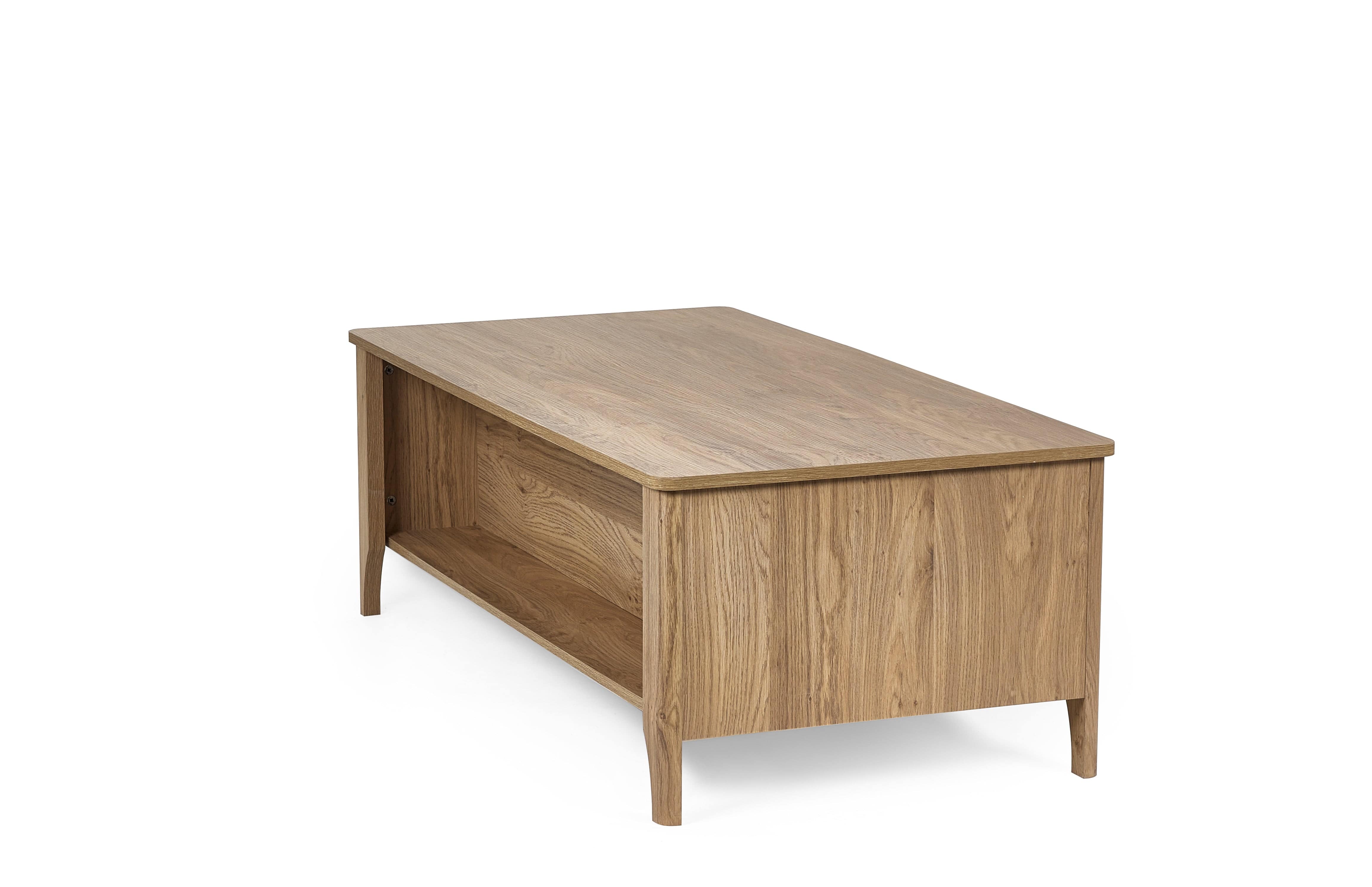 Sydney 2 Drawer Coffee Table - Rattan Effect – Julian Bowen, view 4