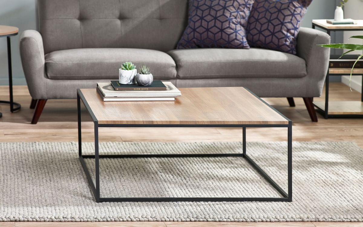 Tribeca Square Coffee Table Sonoma Oak – Julian Bowen, view 3