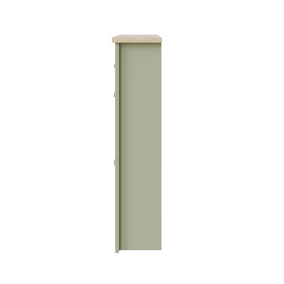 Lancaster 2Dr 1Drw Shoe Cabinet Sage Green – GFW, view 5