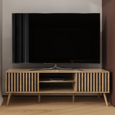 Rowan TV Unit Oak – GFW, view 2
