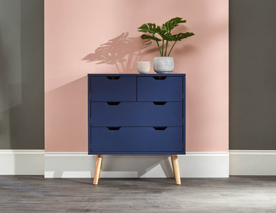 Nyborg 2+2 Drawer Chest Nightshadow – Nightshadow